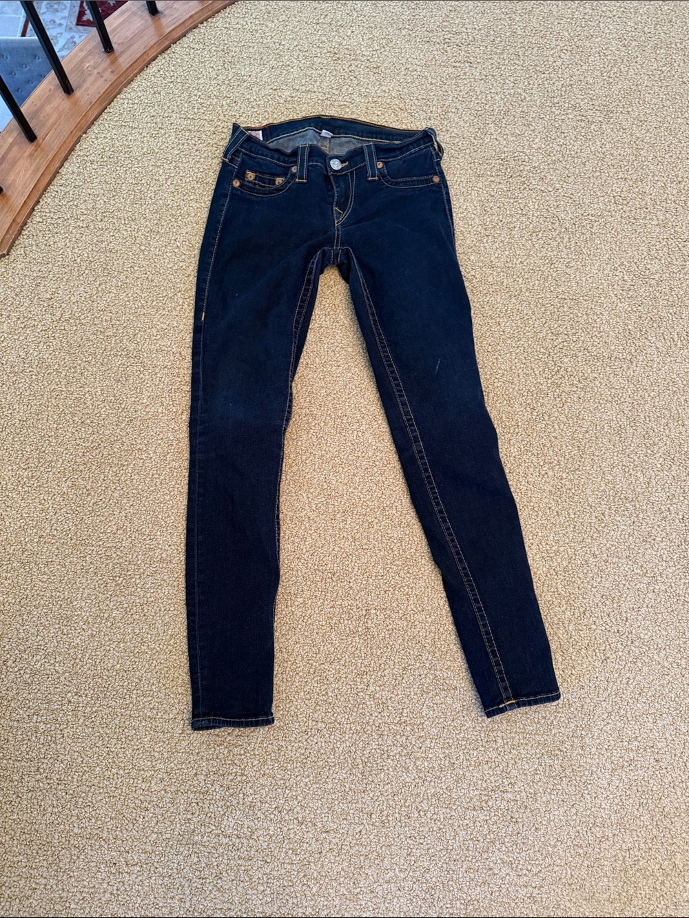 True religion Dark Wash Women's Skinny Jeans - Dark Blue 29